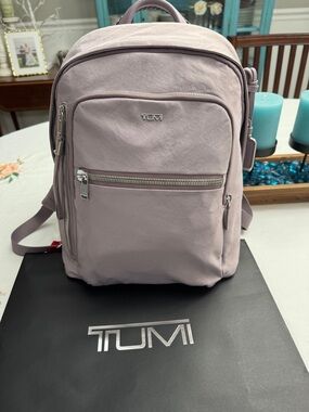 Tumi Halsey Lavender Backpack - EUC